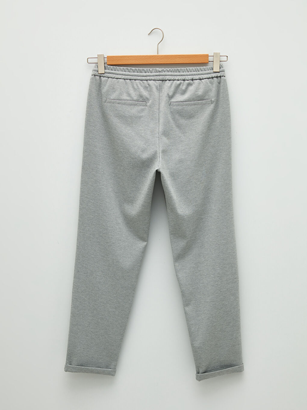 Pantaloni Slim Fit pentru Bărbați cu Detaliu de Șnur în Talie-6