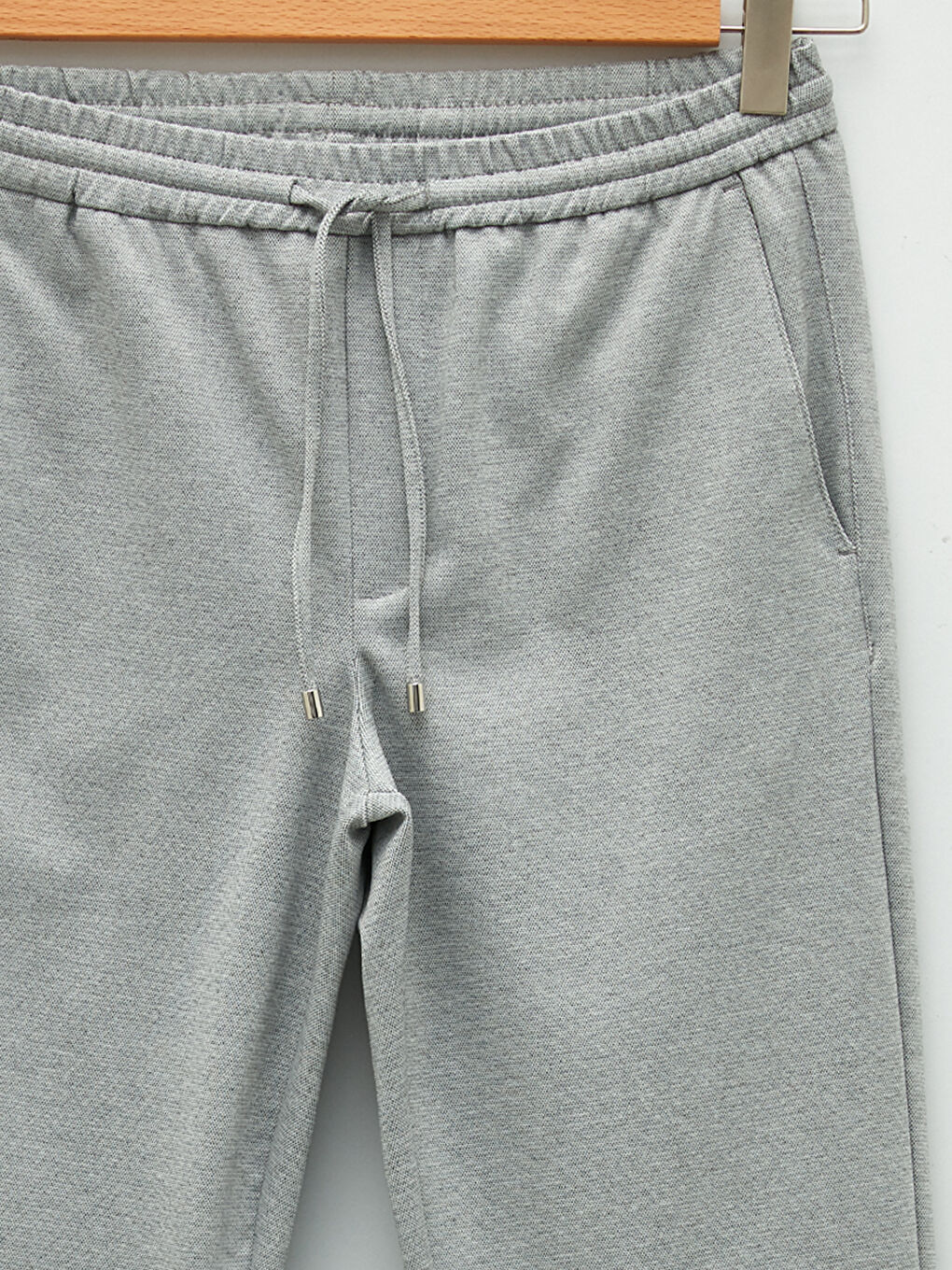 Pantaloni Slim Fit pentru Bărbați cu Detaliu de Șnur în Talie-7