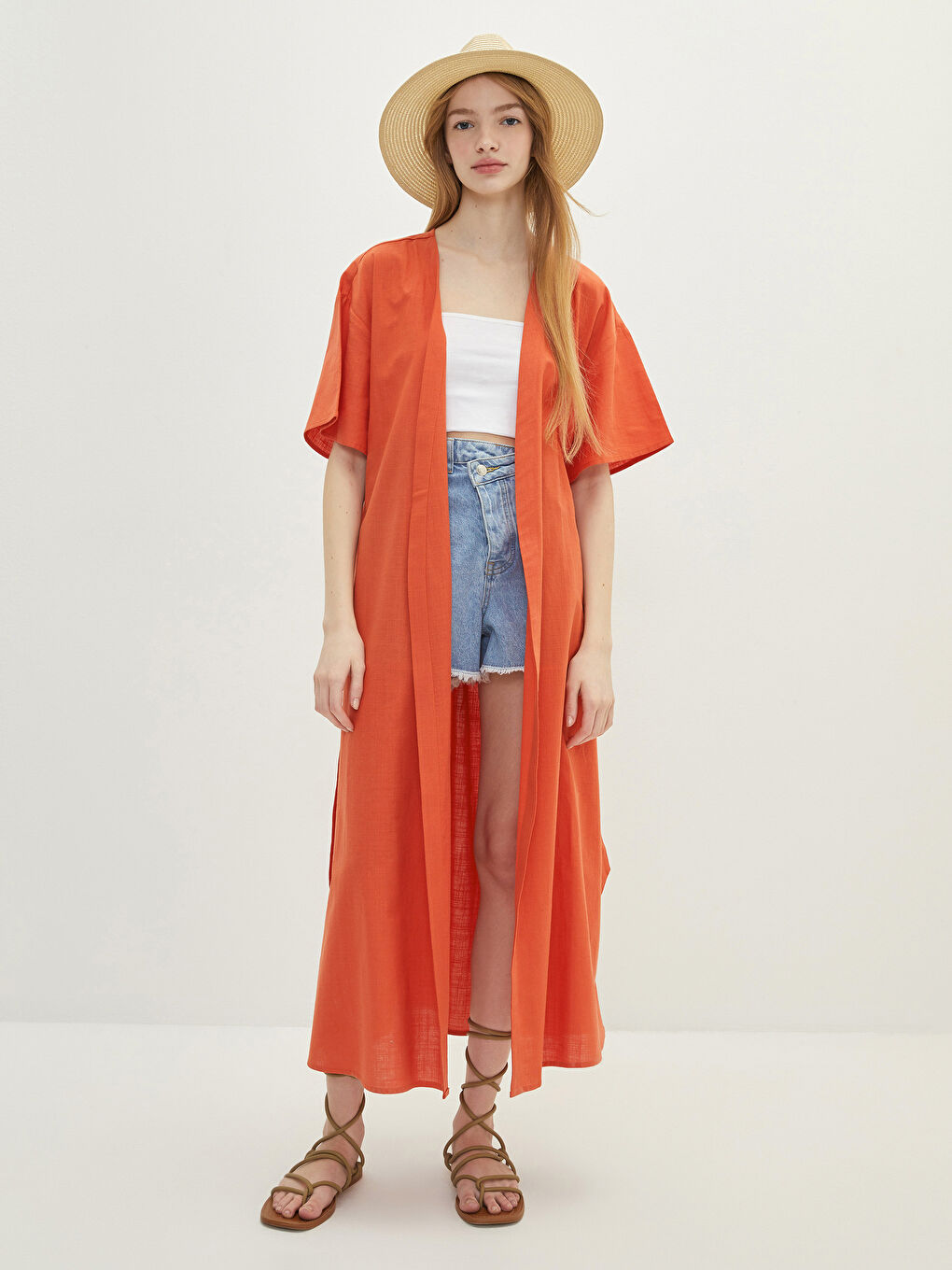 Соломенная Женская Шляпа Федора-3