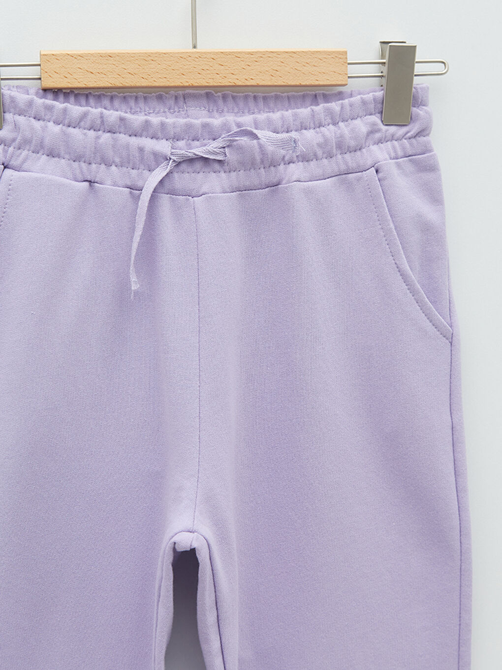 Lila Beli Lastikli Baskılı Kız Çocuk Jogger Eşofman Altı-2