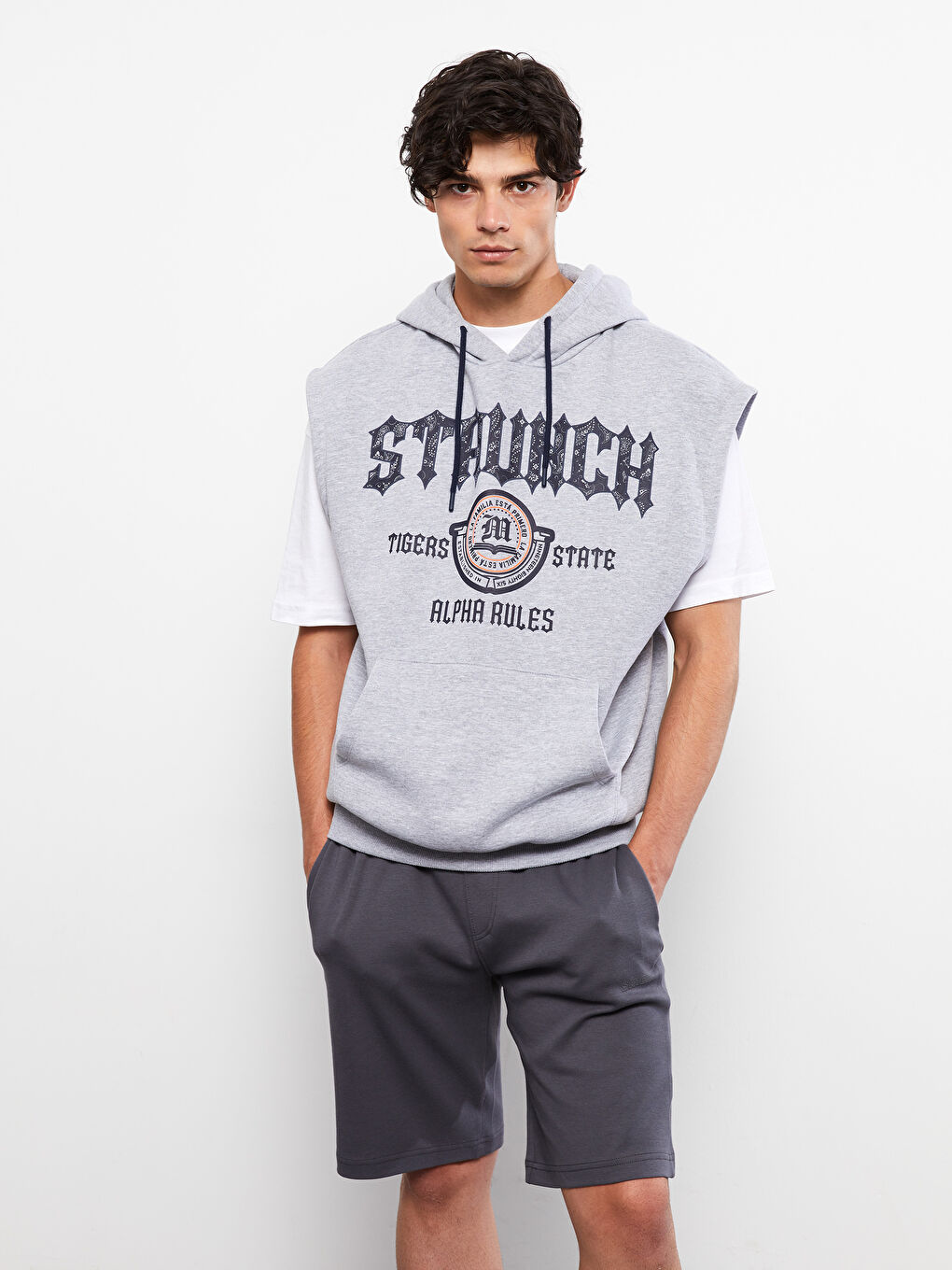 Standard Pattern Knitted Men's Shorts