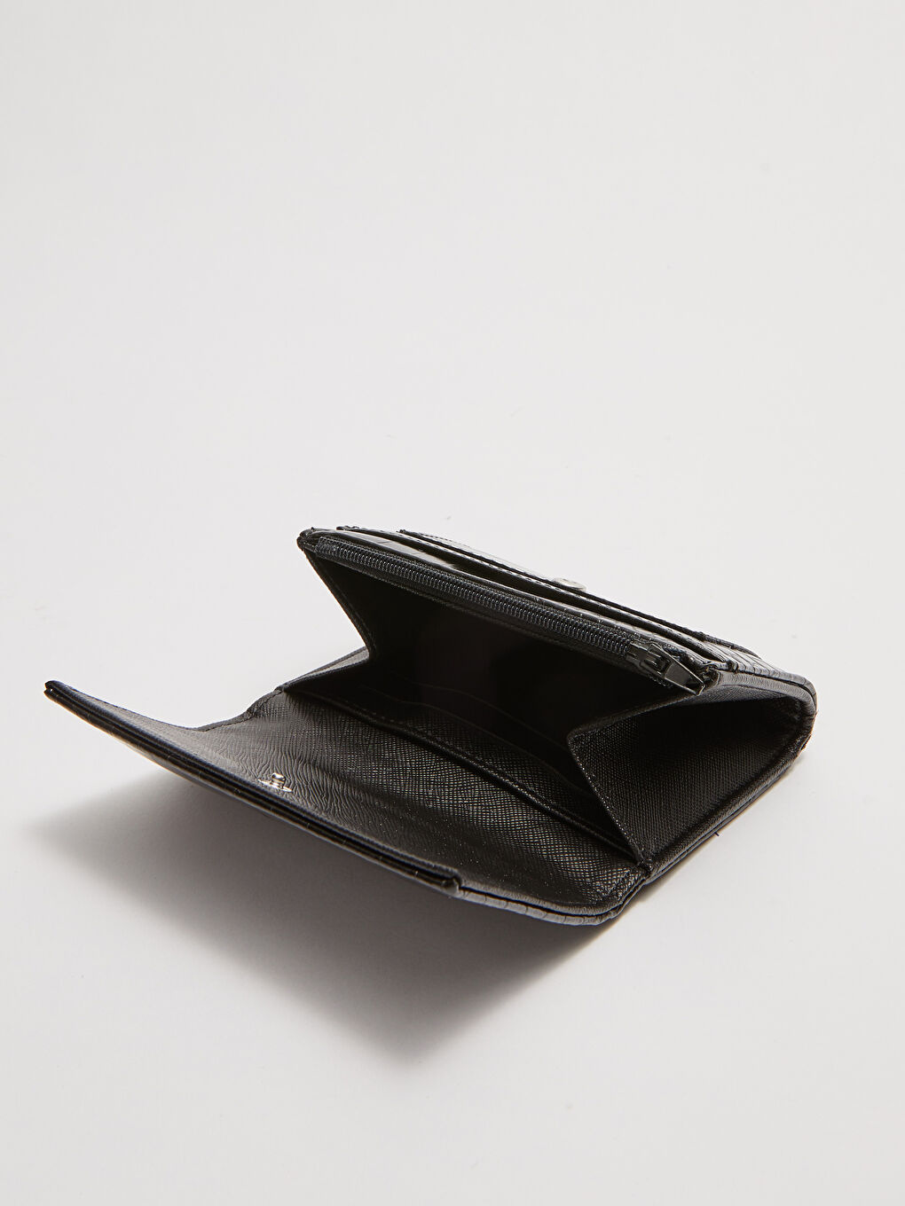 Portefeuille à Rabat Aspect Cuir pour Femmes-3