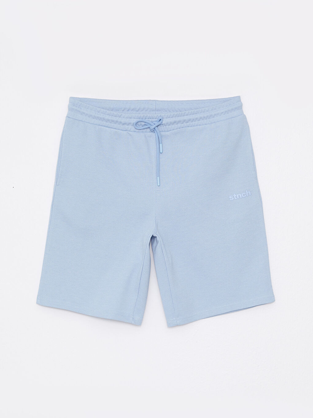 Mavi Standart Kalıp Örme Erkek Şort