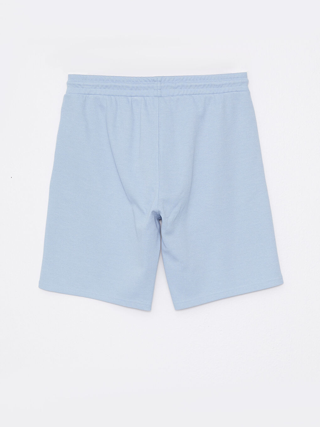 Mavi Standart Kalıp Örme Erkek Şort-1