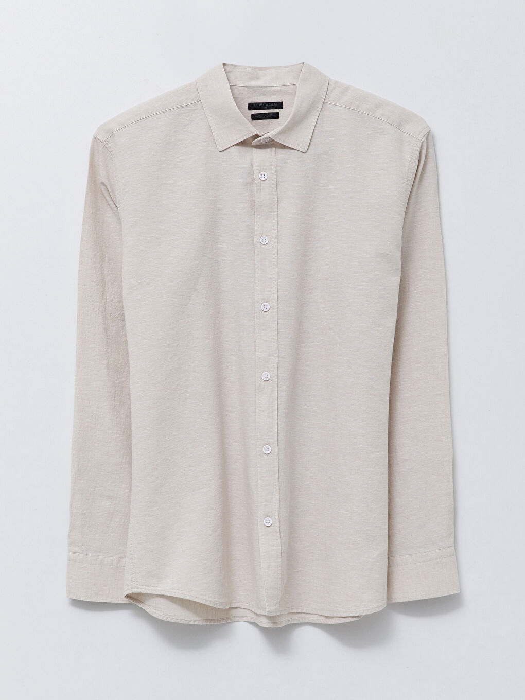 Regular Fit Long Sleeve Poplin Men's Shirt-5