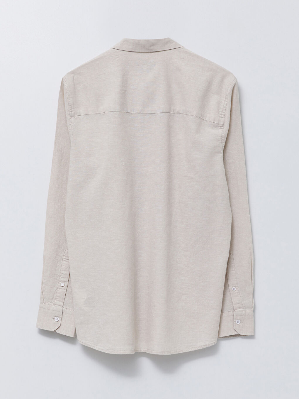 Regular Fit Long Sleeve Poplin Men's Shirt-6