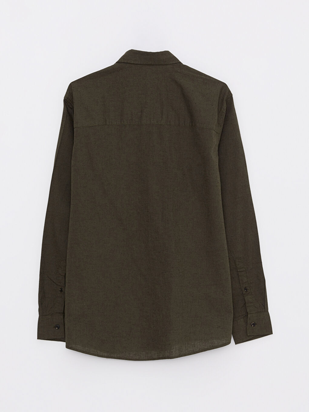 Ерлерге арналған ұзын жеңді поплин жейде-6