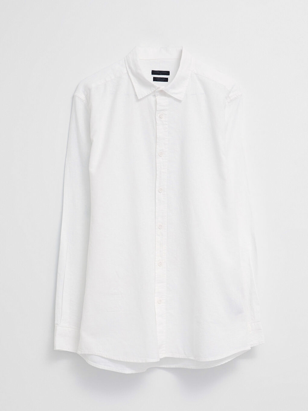 Regular Fit Long Sleeve Poplin Men's Shirt