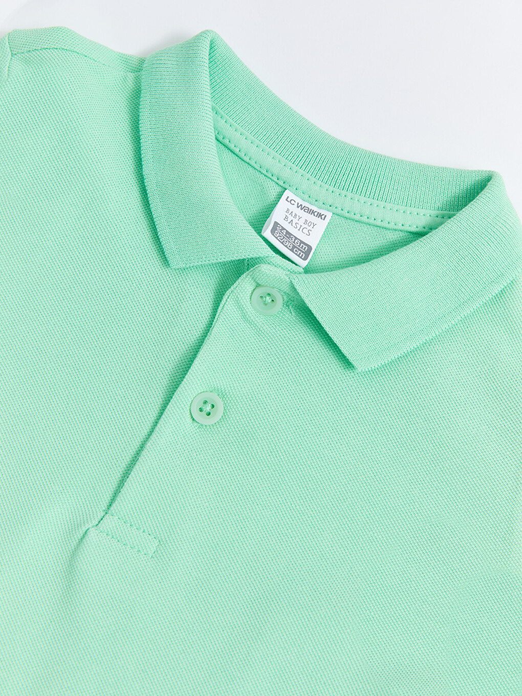 Tricou Basic Pentru Bebeluși Băieți Cu Guler Polo Și Mânecă Scurtă-2