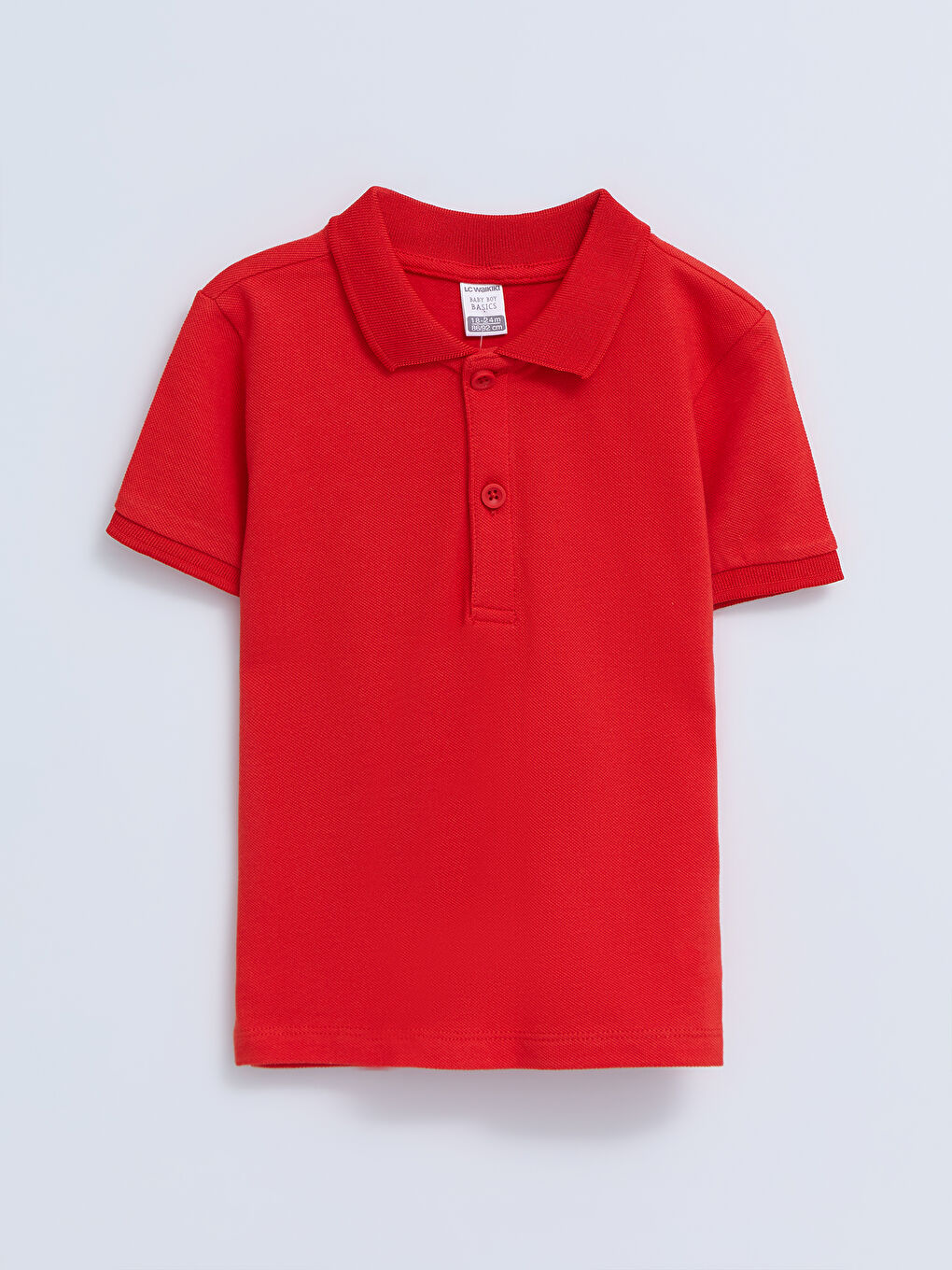 Polo Neck Short Sleeve Basic Baby Boys' T-Shirt-1