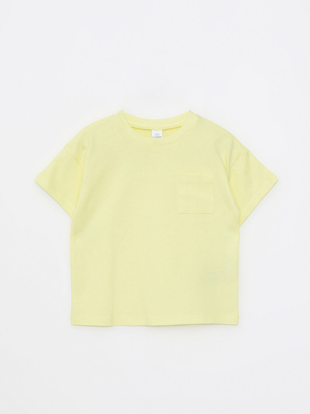 Crew Neck Short Sleeve Basic Cotton Baby Boy T-Shirt