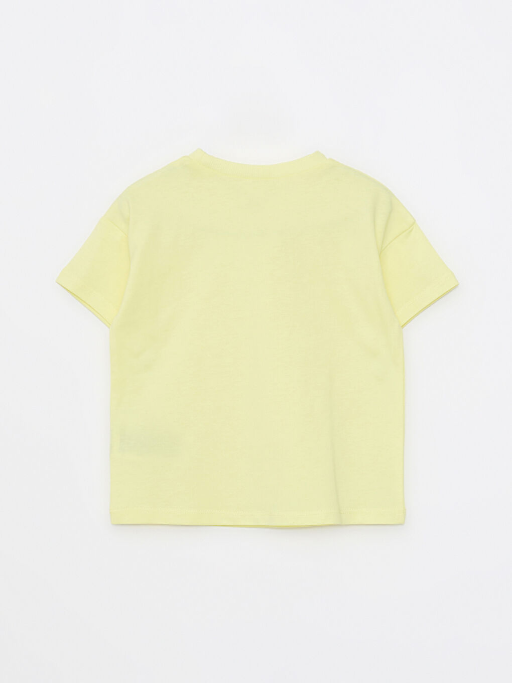 Crew Neck Short Sleeve Basic Cotton Baby Boy T-Shirt-1