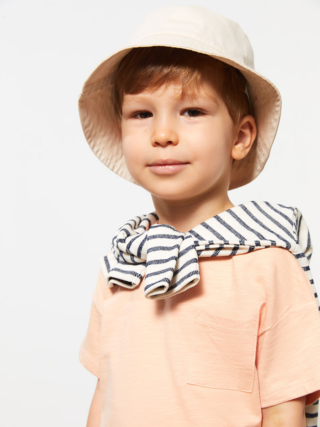 Crew Neck Short Sleeve Basic Cotton Baby Boy T-Shirt -S27946Z1-FME
