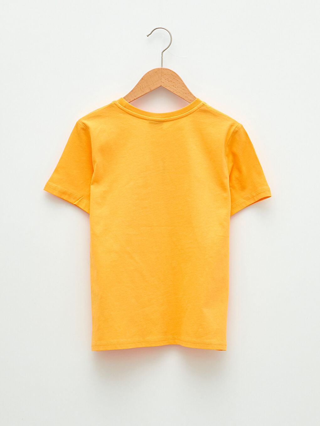 Crew Neck Letter Printed Short Sleeve Boy T-Shirt-1