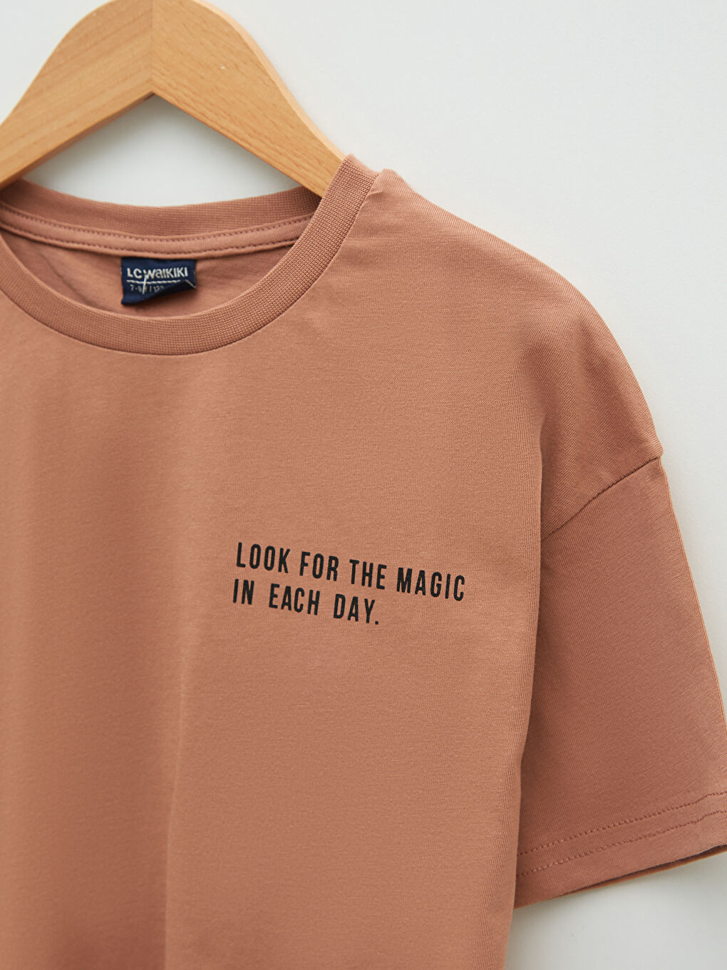 Crew Neck Printed Short Sleeve Boys' T-Shirt-2