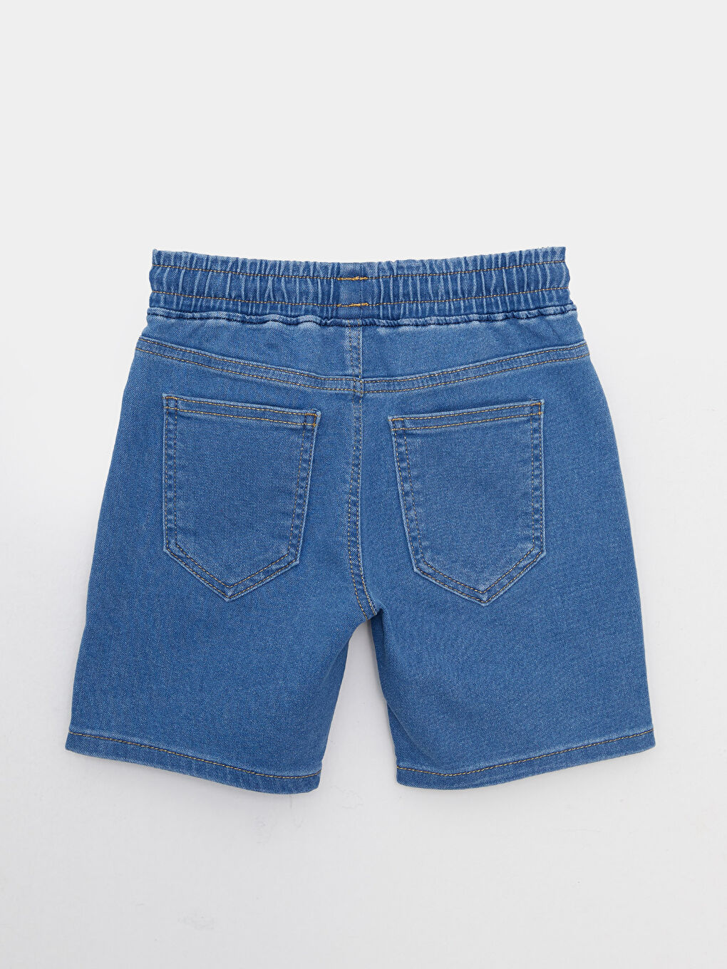 Boys' Elastic Waist Denim Shorts-1