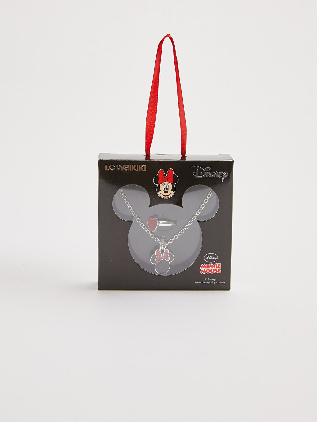 Girl Minnie Mouse Necklace and Ring