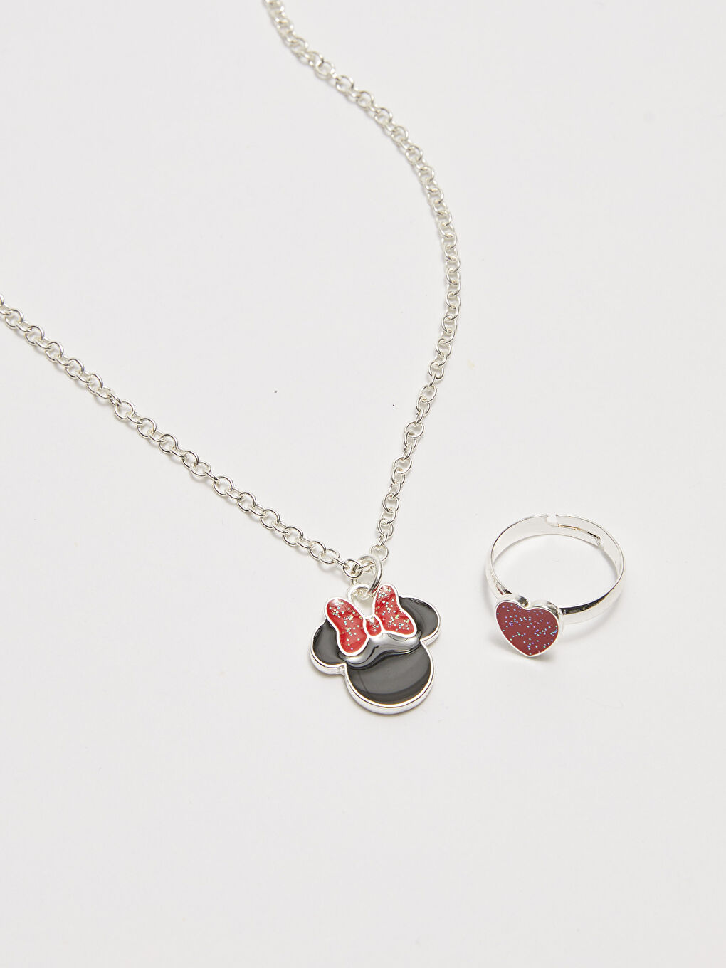 Girl Minnie Mouse Necklace and Ring-1