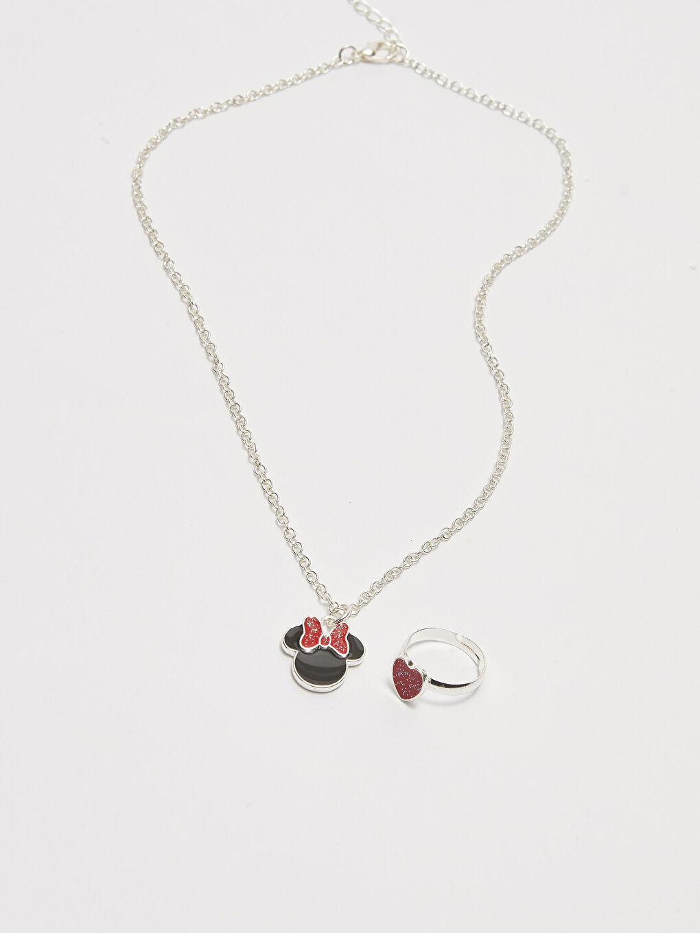 Girl Minnie Mouse Necklace and Ring-2
