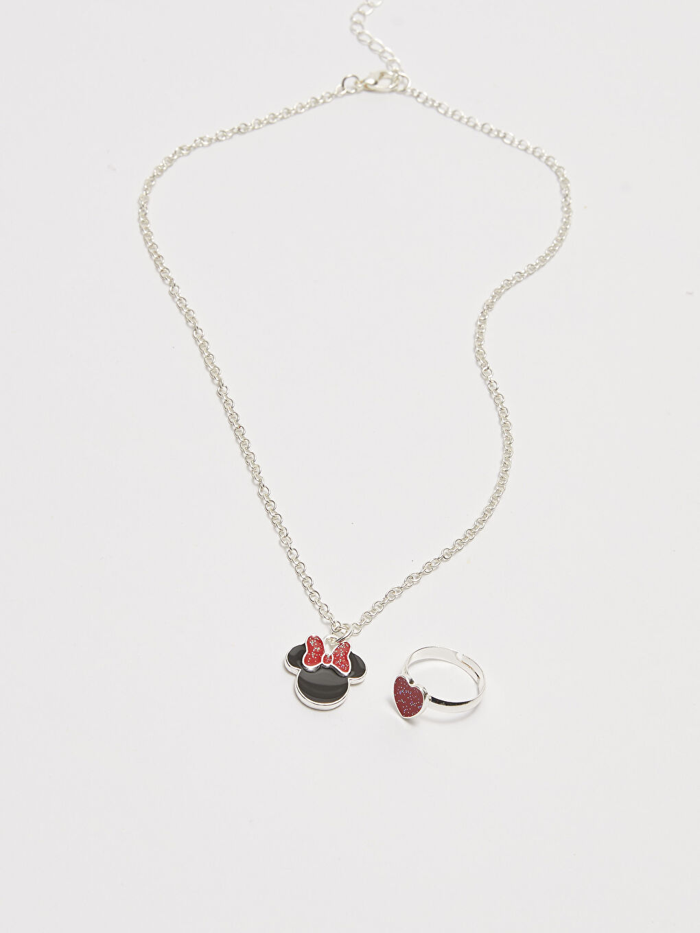 Girl Minnie Mouse Necklace and Ring-4