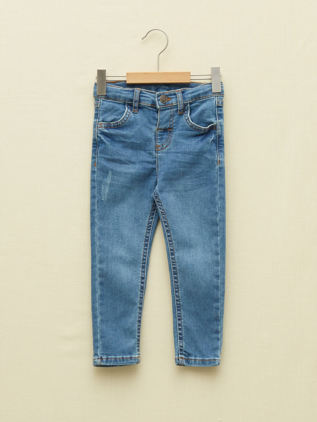 İndigo Skinny Fit Basic Erkek Bebek Jean Pantolon-3