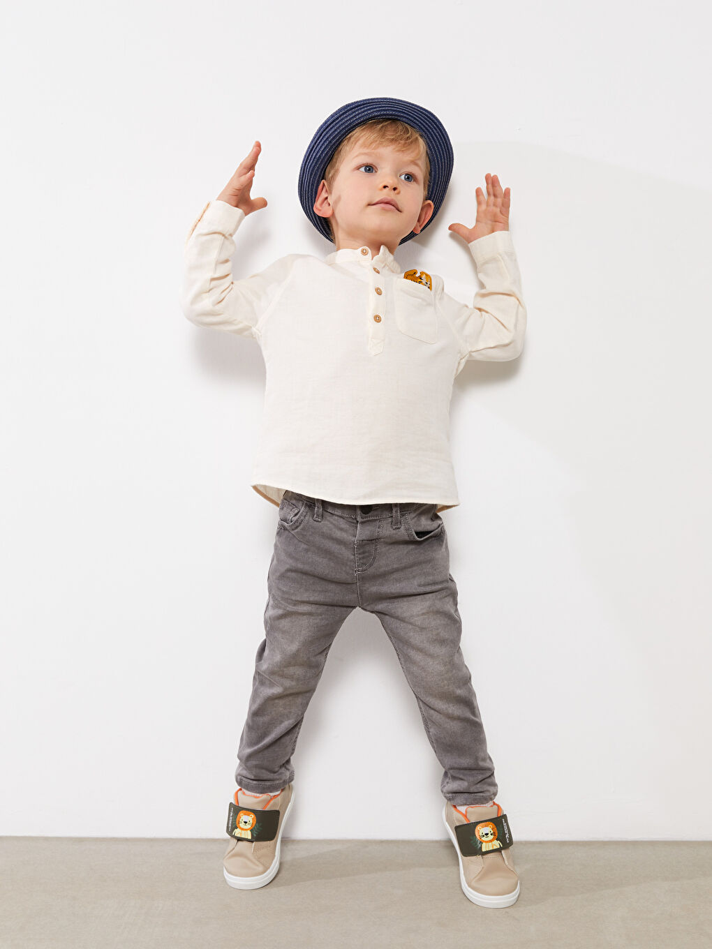 Skinny Fit Basic Baby Boy Jean Trousers-3