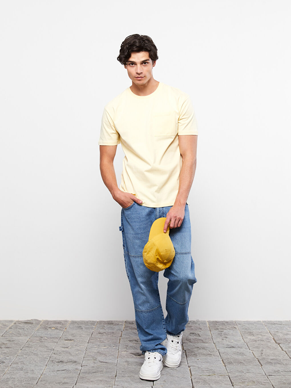 Oversize Crew Neck Short Sleeve Jersey Men's T-Shirt