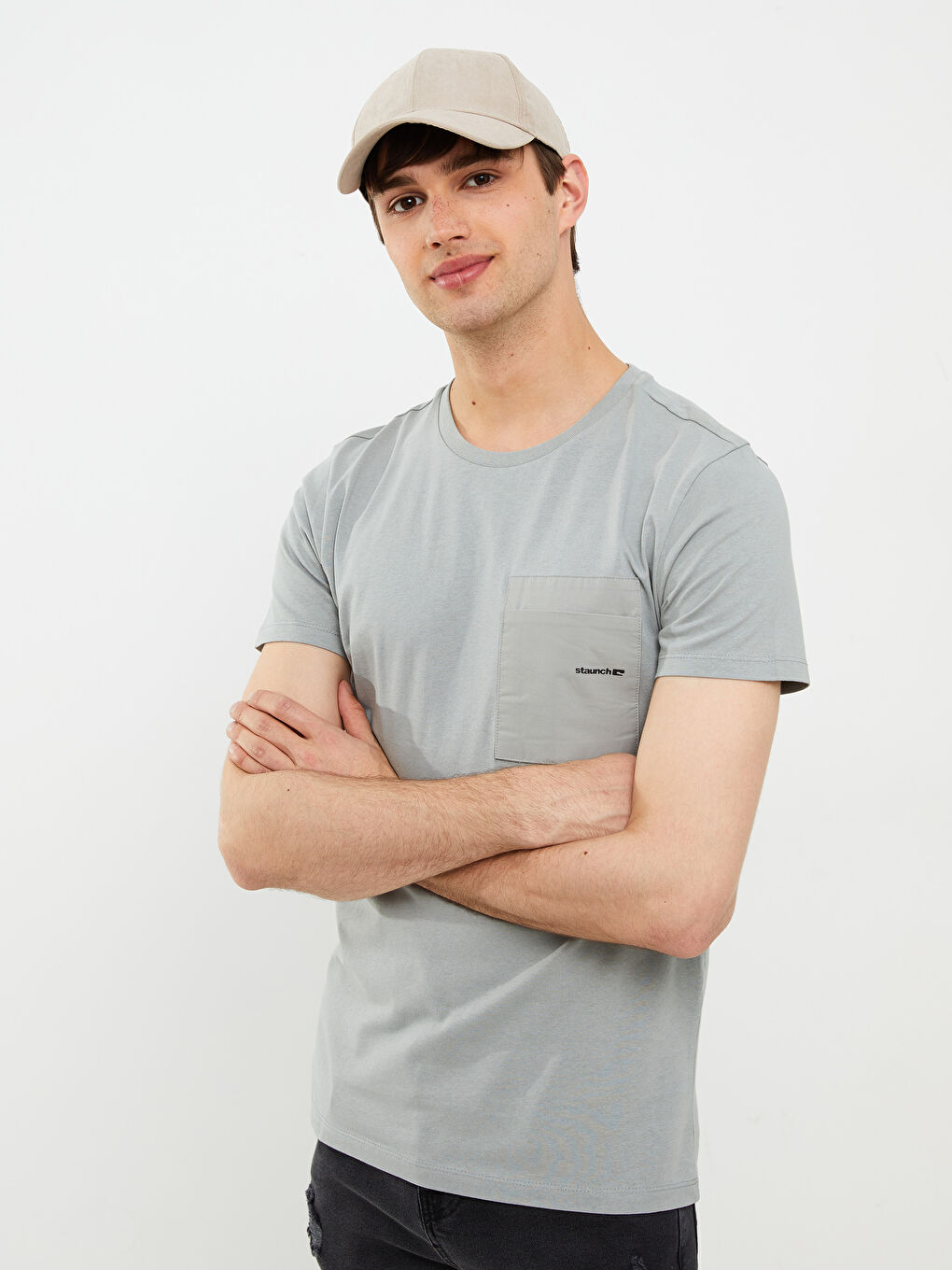 Oversize Crew Neck Short Sleeve Printed Jersey Men's T-Shirt-1