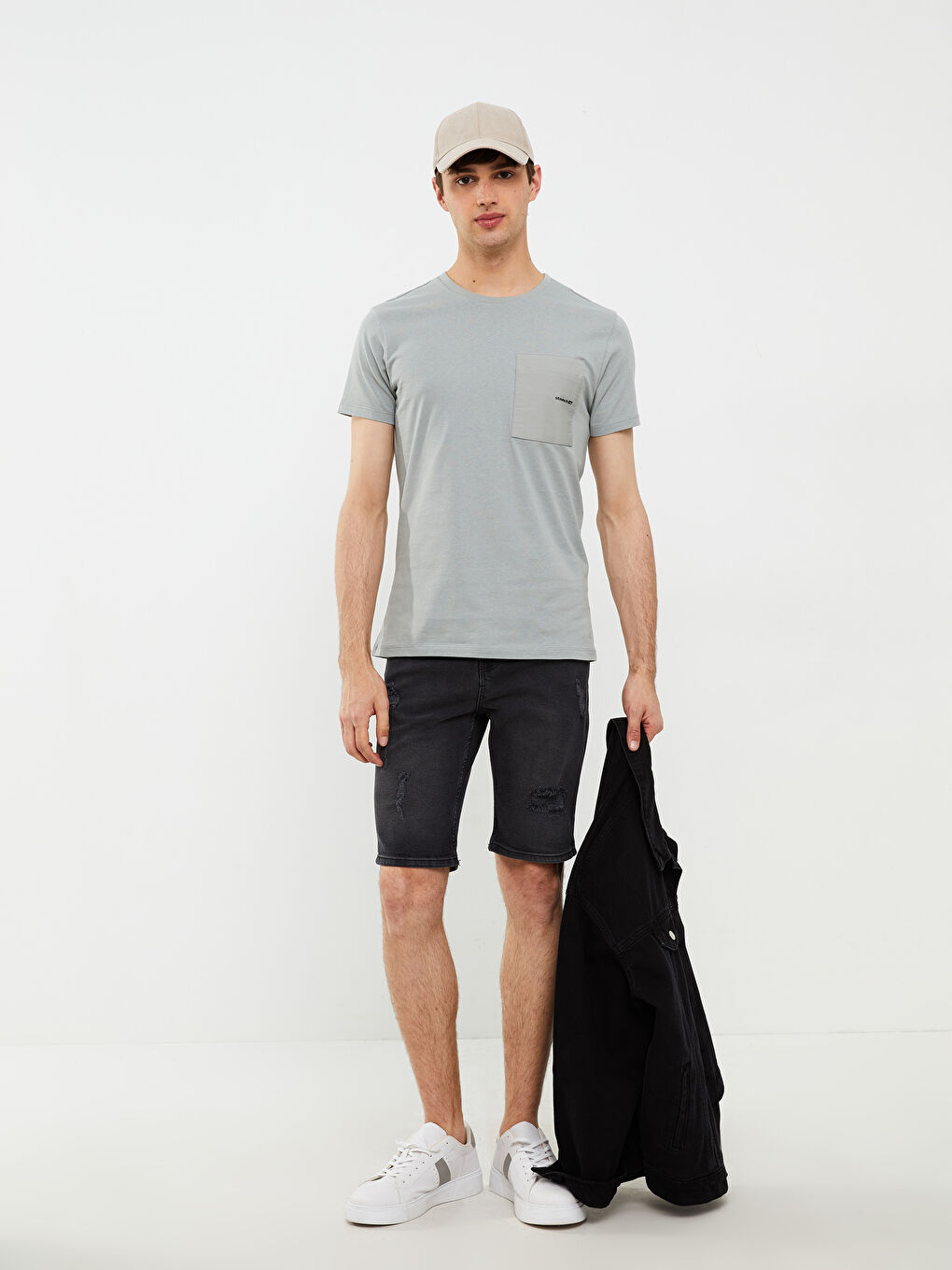 Oversize Crew Neck Short Sleeve Printed Jersey Men's T-Shirt-2