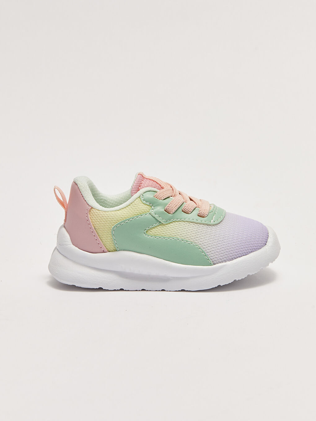 أحذية رياضية بناتي رضع برباط ونعل سميك للمشي-1