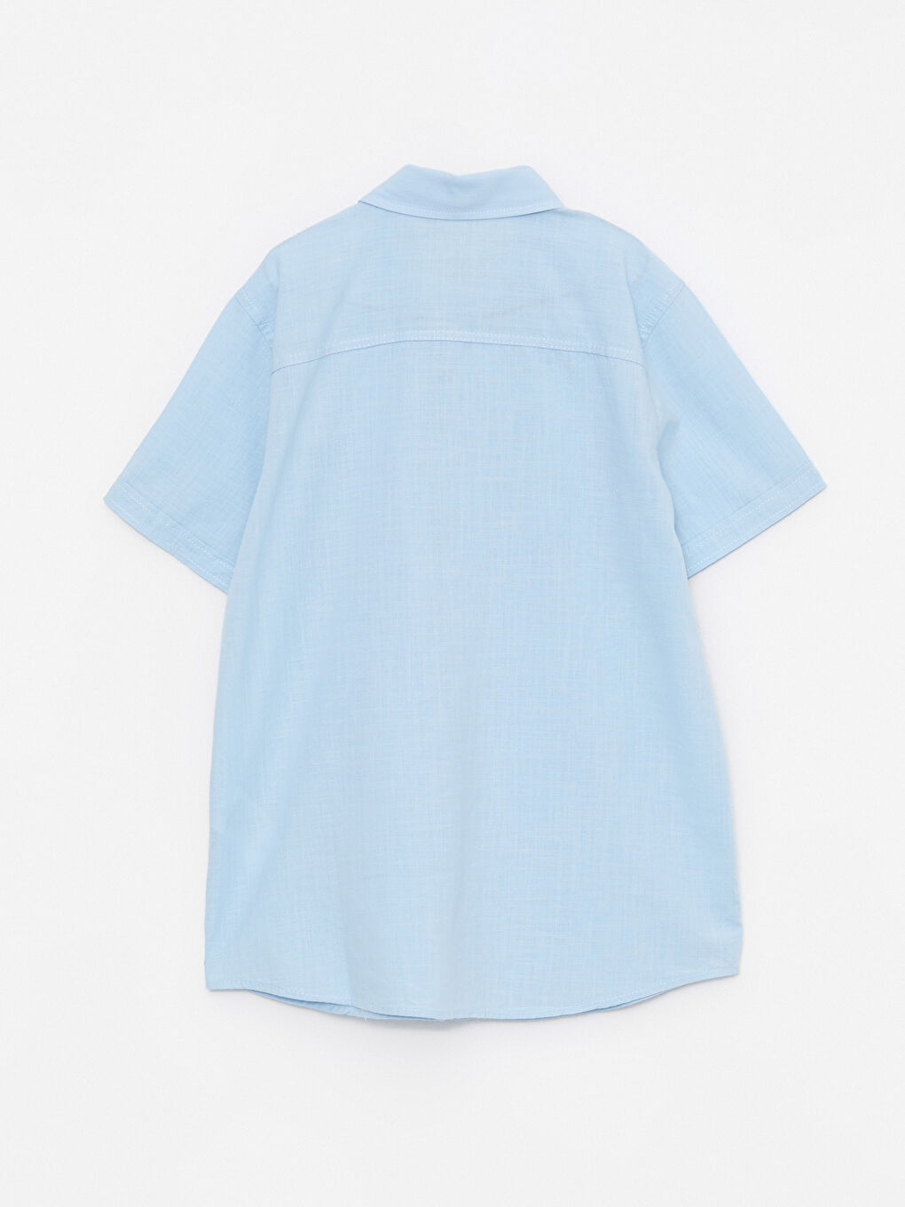 Chemise Basique à Manches Courtes en Popeline pour Garçon-1