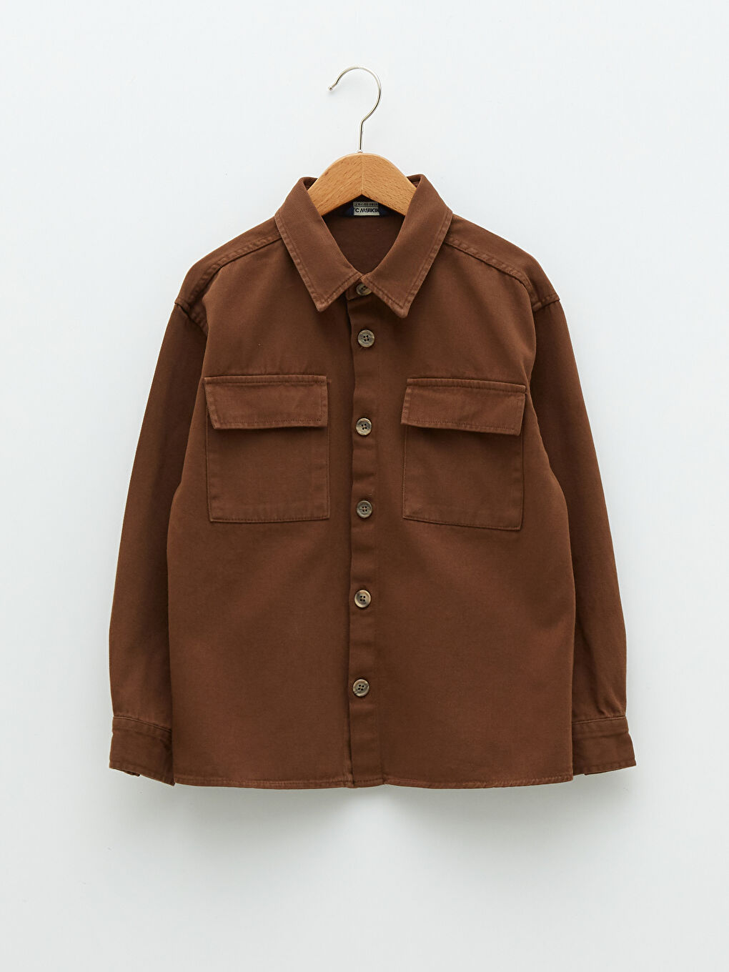 Basic Gabardine Long Sleeve Boy Shirt-4