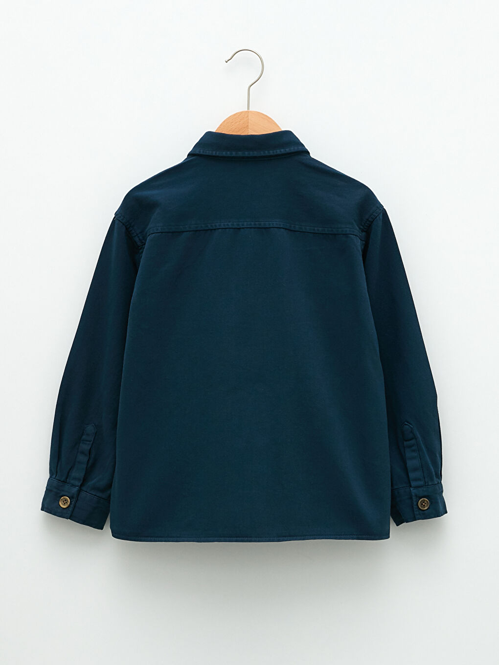 قميص ولادي بأكمام طويلة من قماش جبردين أساسي-1