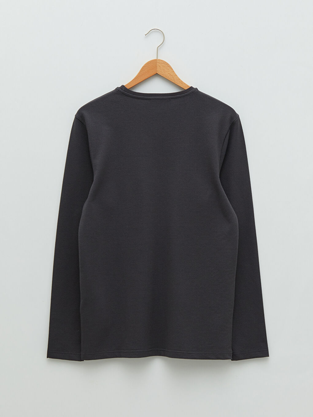 Antrasit Bisiklet Yaka Uzun Kollu Erkek Sweatshirt-6