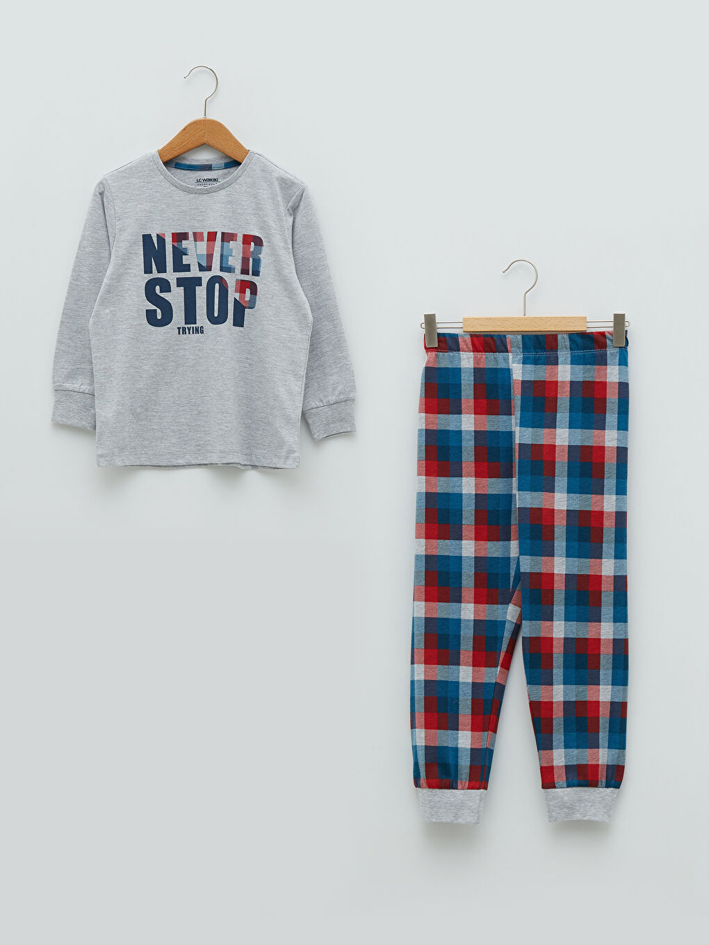 Ensemble de Pyjama pour Garçons à Col Rond Imprimé à Manches Longues-2