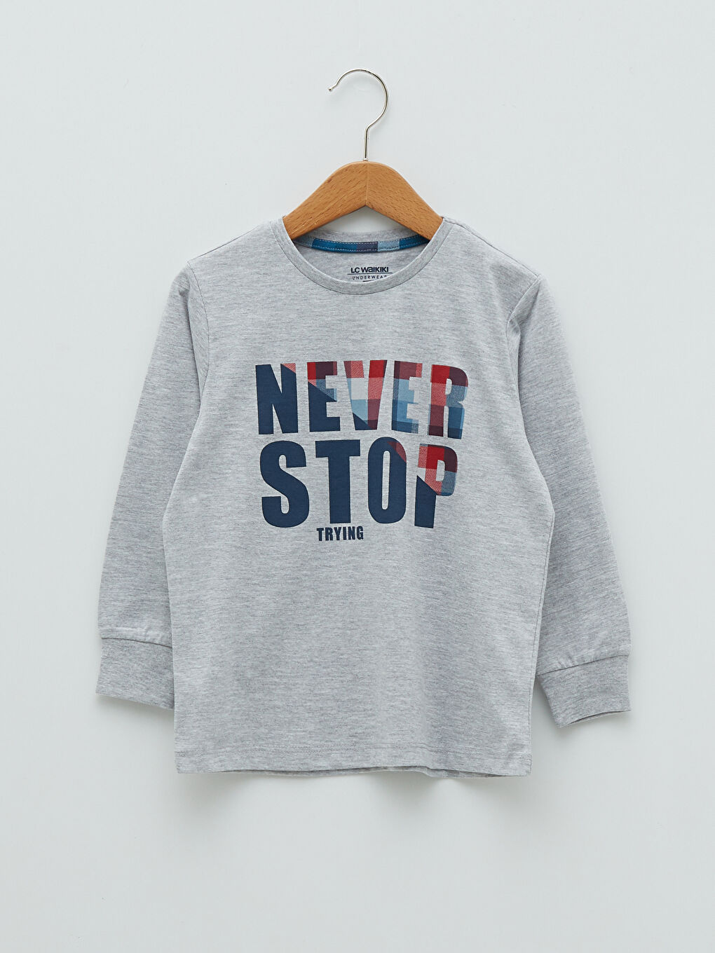 Ensemble de Pyjama pour Garçons à Col Rond Imprimé à Manches Longues-3