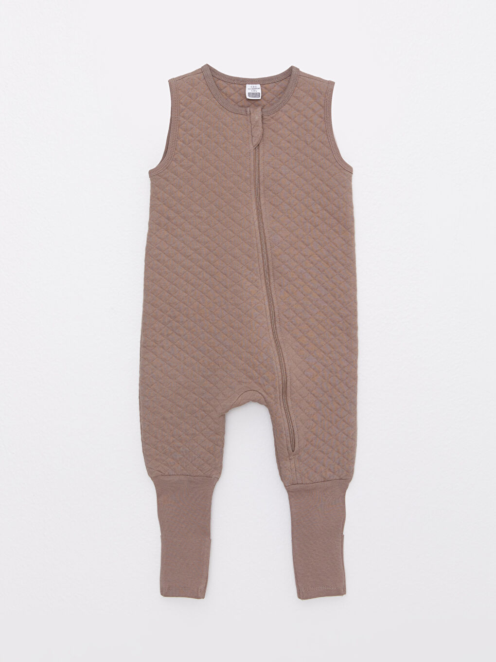 Kahverengi Bisiklet Yaka Erkek Bebek Fermuarlı Uyku Tulumu