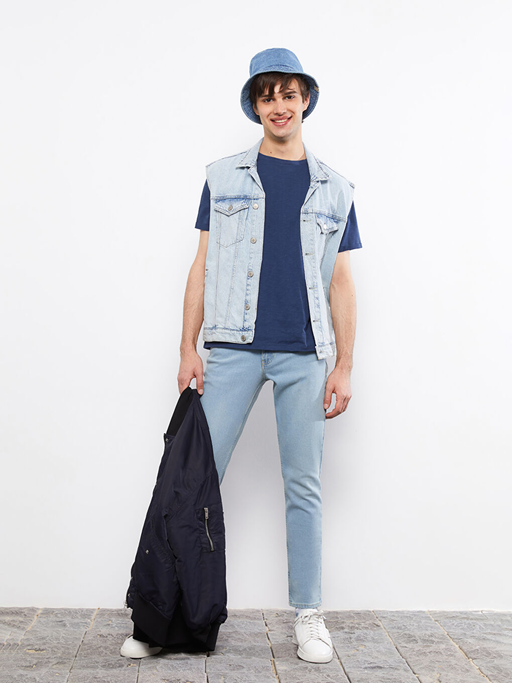 Crew Neck Short Sleeve Basic Combed Cotton Men's T-shirt