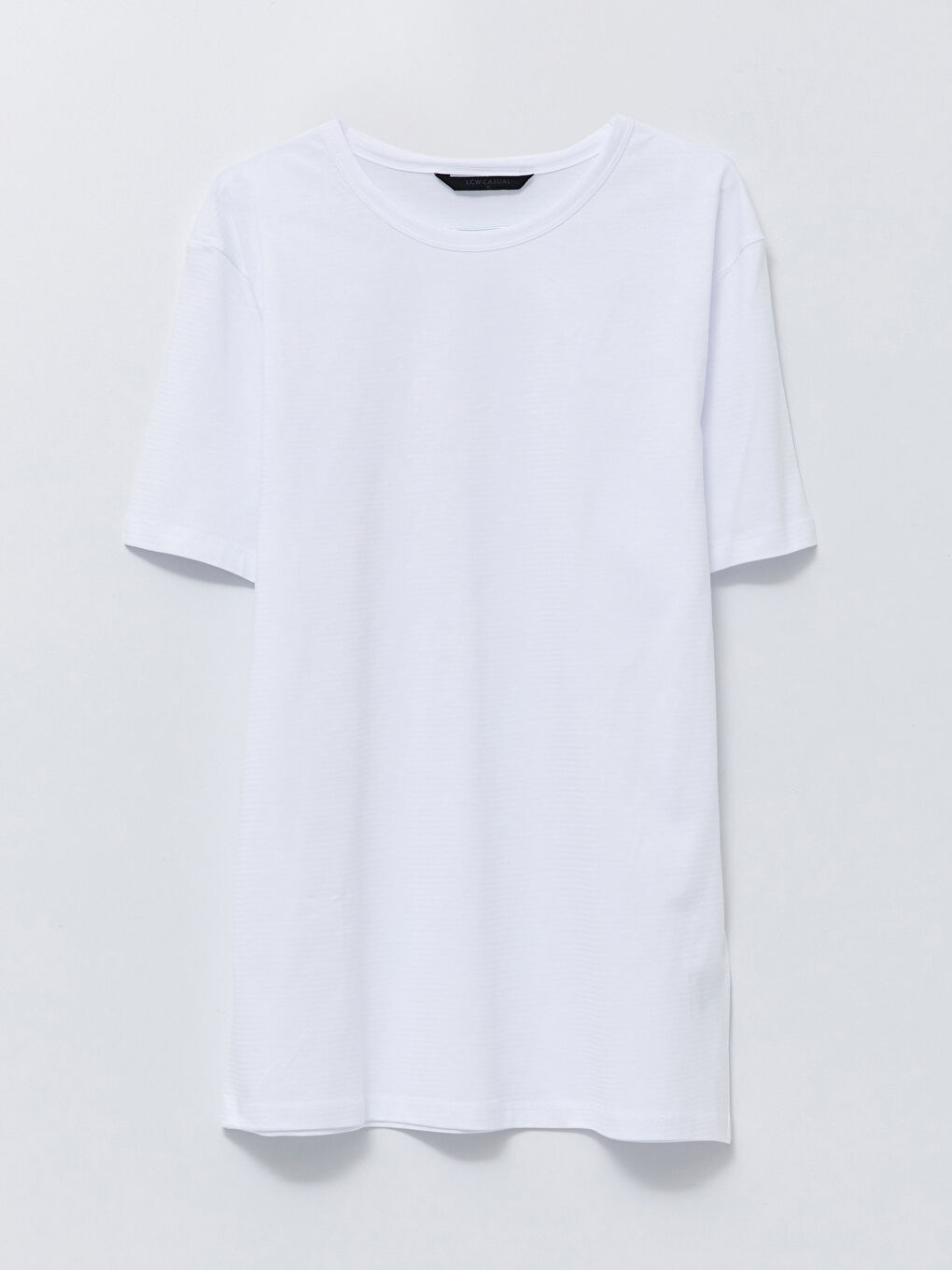 მრგვალი საყელო მოკლე სახელო ძირითადი დავარცხნილი ბამბის მამაკაცის მაისური