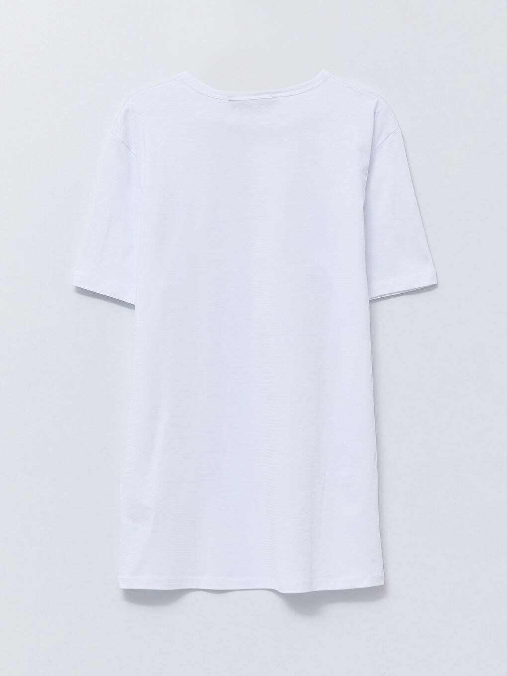 მრგვალი საყელო მოკლე სახელო ძირითადი დავარცხნილი ბამბის მამაკაცის მაისური-1