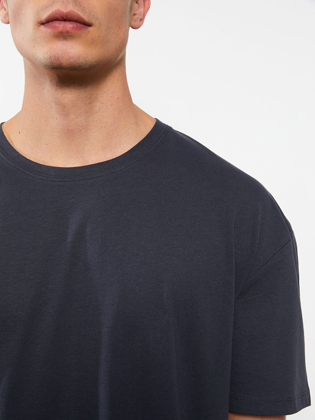 Oversize Crew Neck Short Sleeve Printed Jersey Men's T-Shirt-3