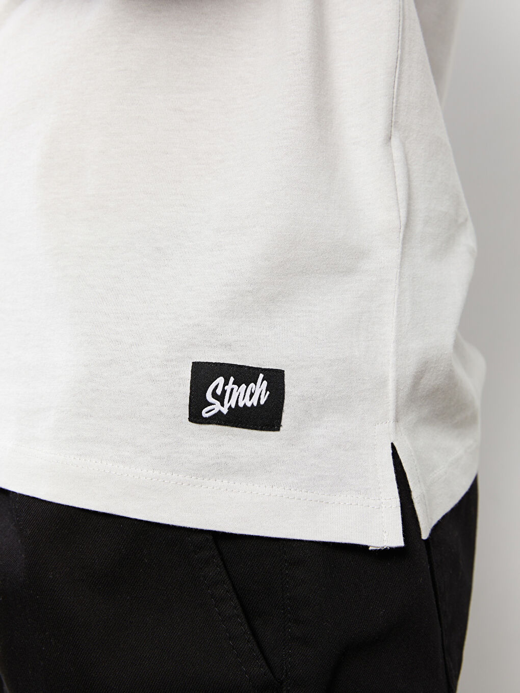 T-Shirt Pour Hommes En Jersey Imprimé À Manches Courtes Et Col Rond Surdimensionné-3