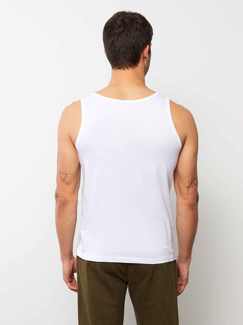 Athlète Basique en Coton à Col Rond pour Hommes-4