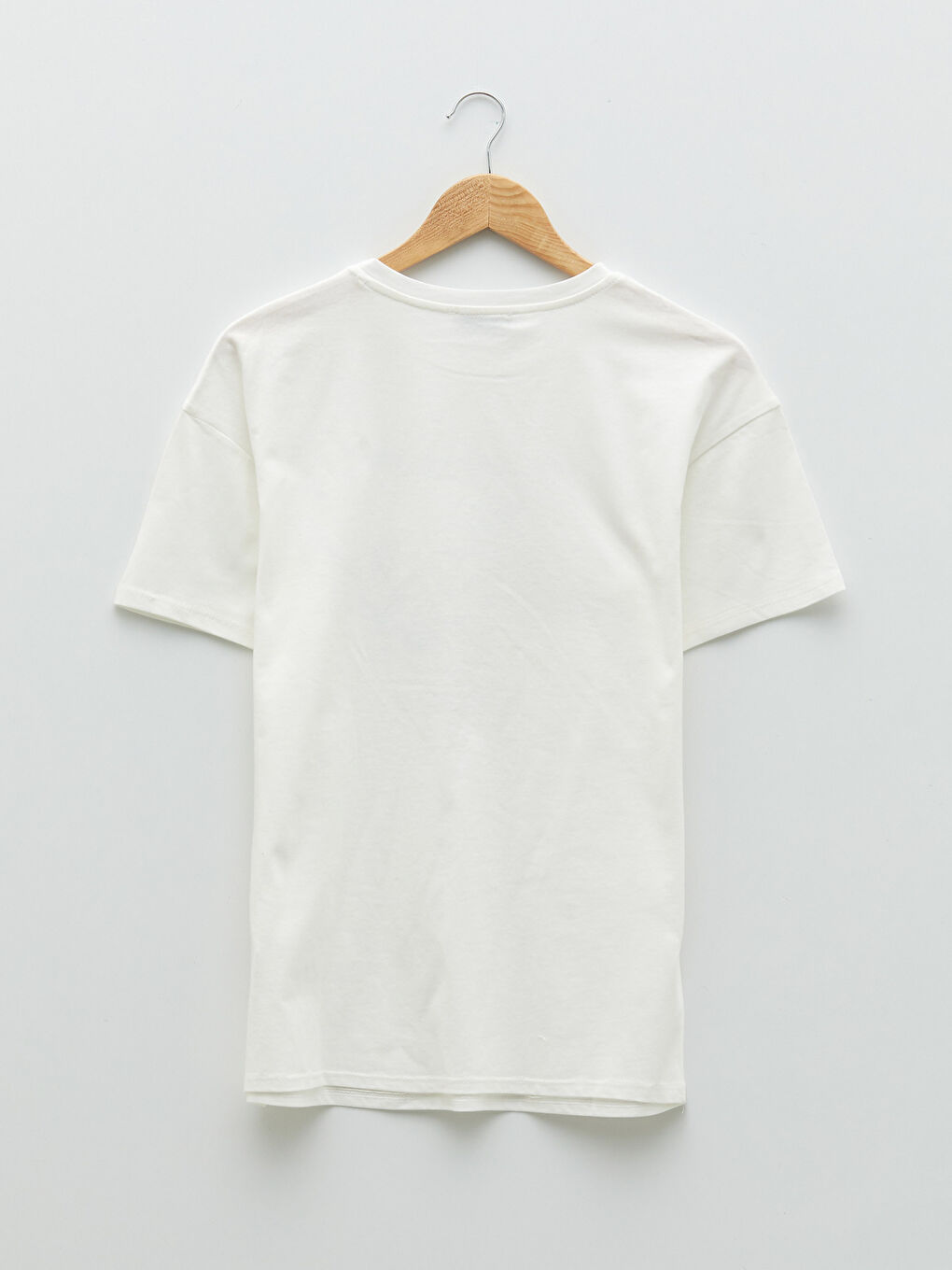 Crew Neck Printed Short Sleeve Cotton Women's T-shirt-6