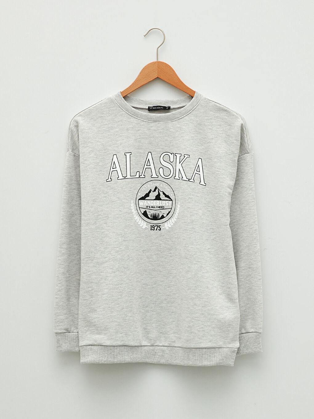 سویتشێرت قۆڵ درێژ چاپکراوی یه‌خه‌ خڕ بۆ ژنان-5