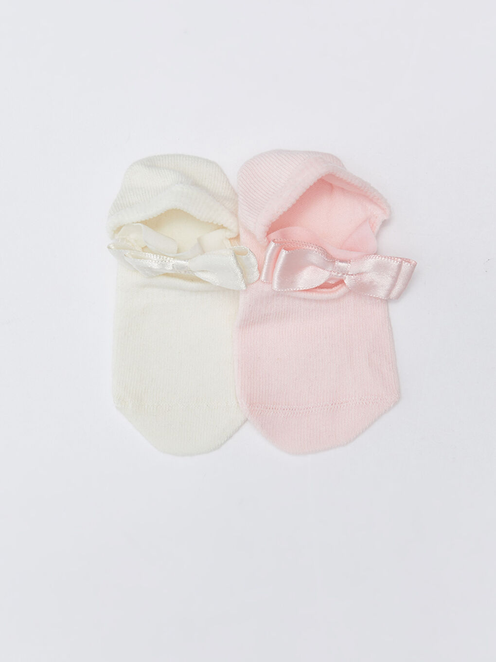 Pembe Basic Kız Bebek Babet Çorap 2'li