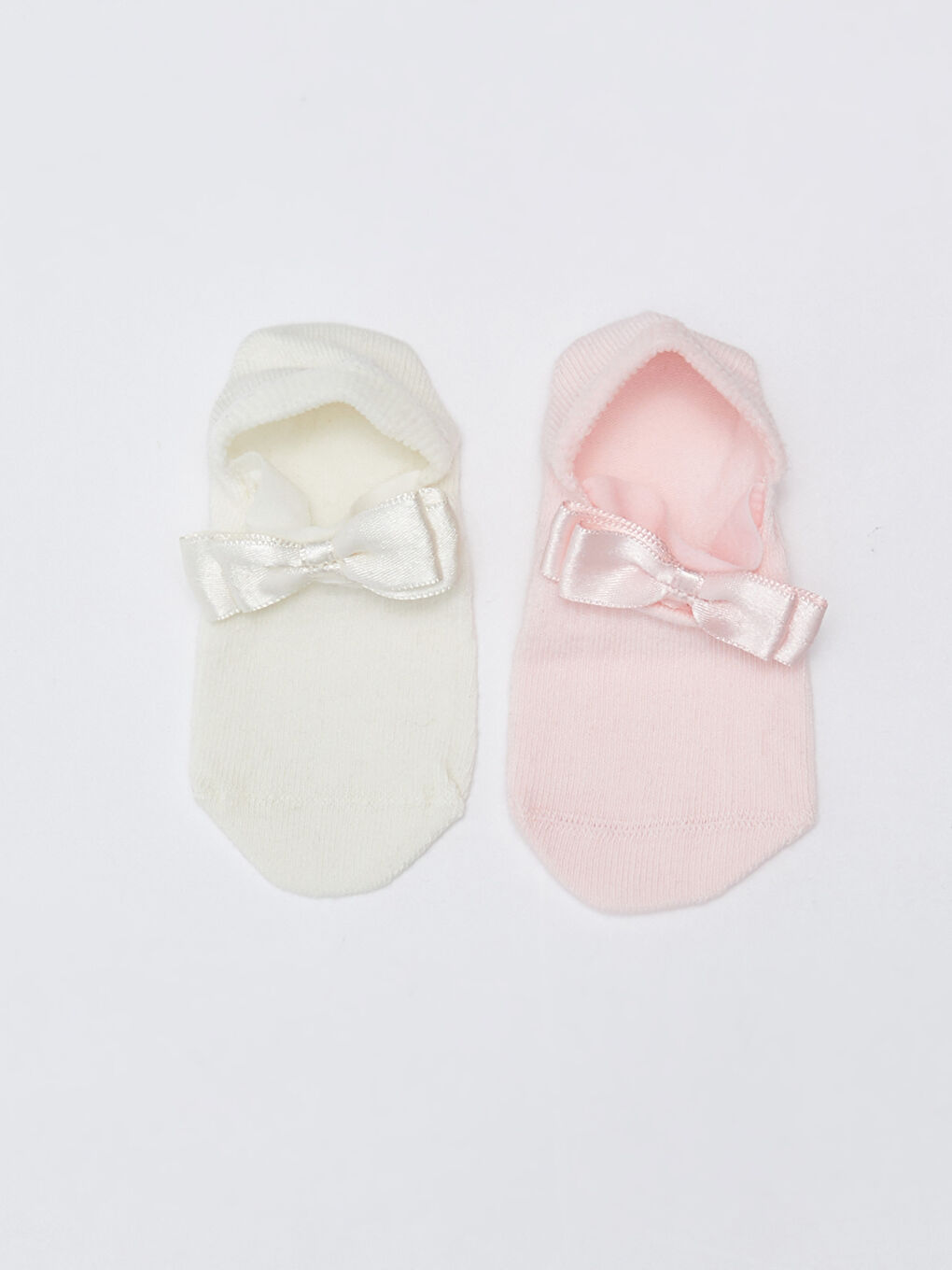 Pembe Basic Kız Bebek Babet Çorap 2'li-1