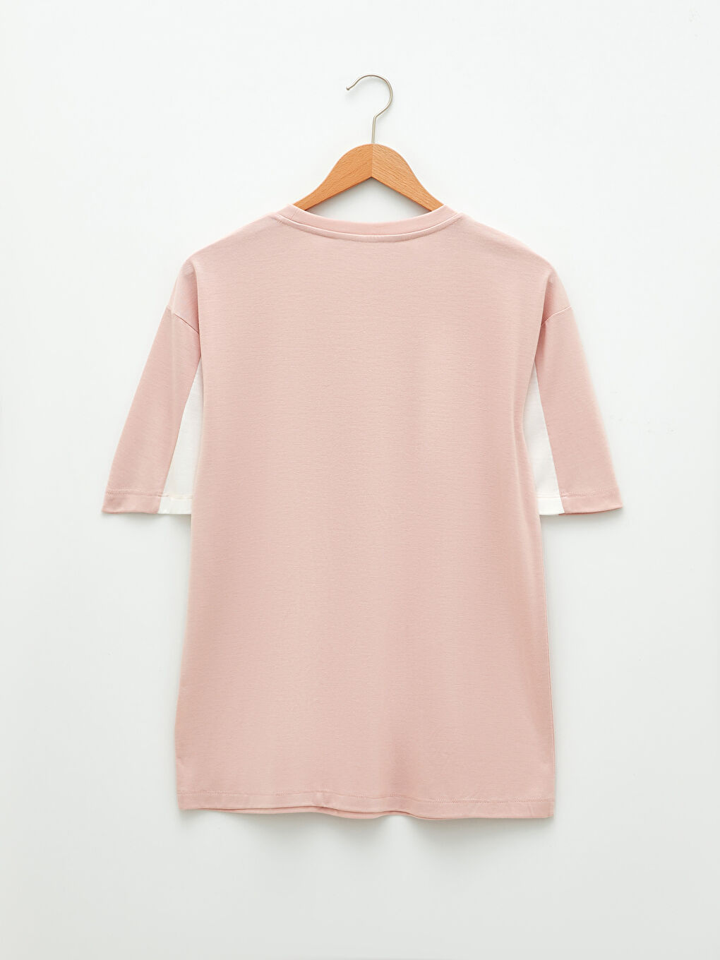 Футболка с круглым вырезом, с буквенным принтом и коротким рукавом для женщин-5