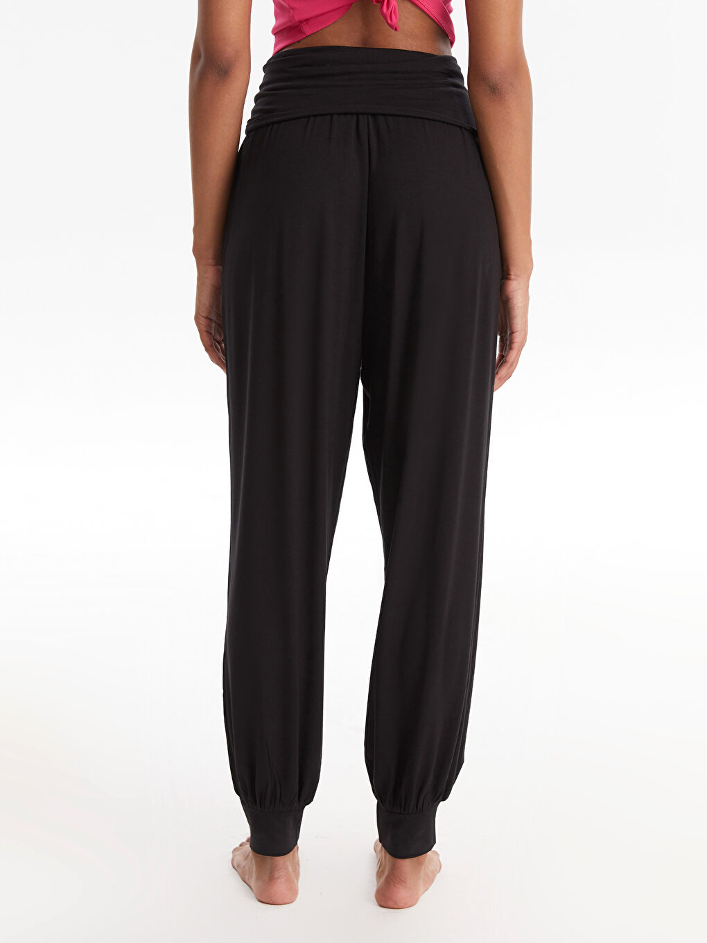 Elastic Waist Regular Pocket Detailed Women's Jogger Sweatpants-4