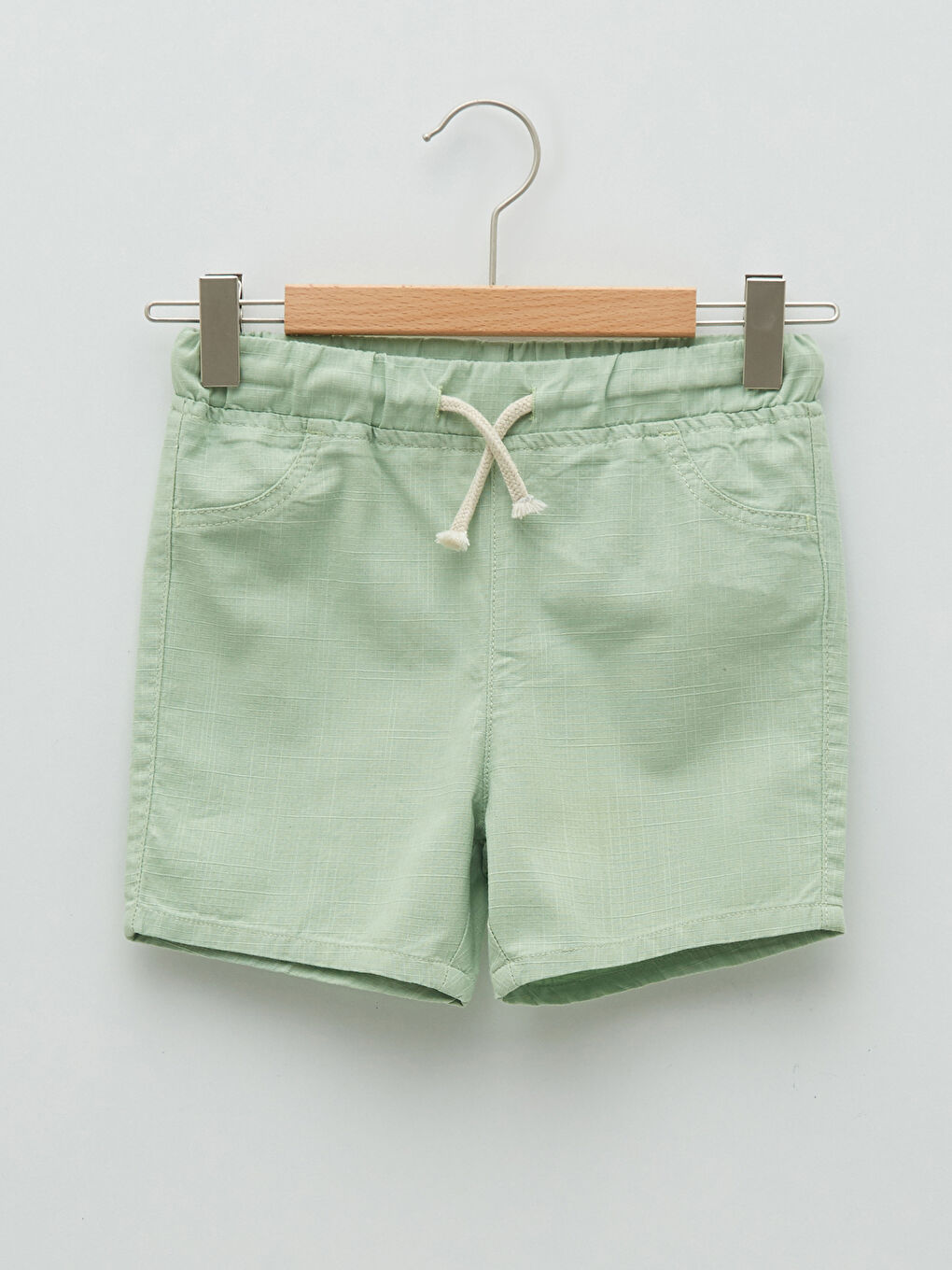 Shorts Basiques En Gabardine Pour Bébé Garçon Avec Taille Élastique